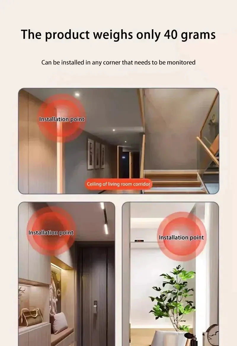 Lenovo 1080P Mini WiFi Camera Remote Monitoring Portable Easy Setup