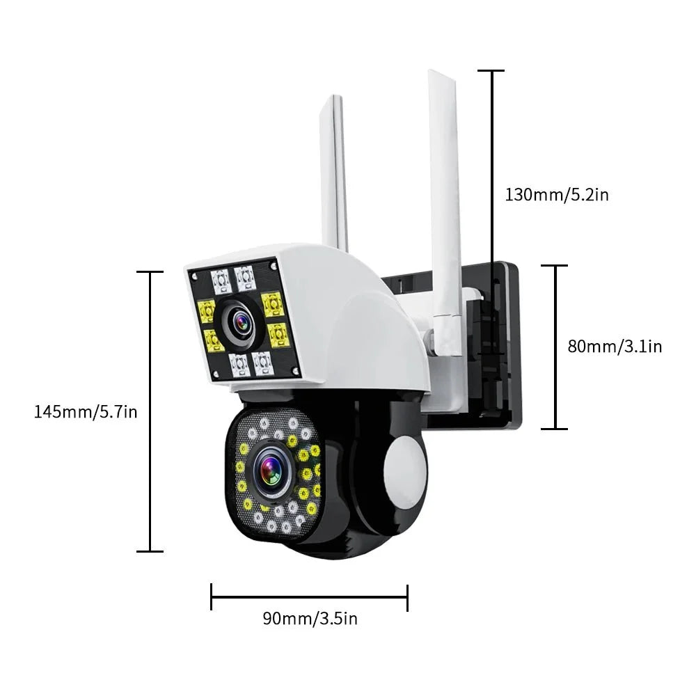 Neye Dual Lens Wireless Outdoor Camera - 1080P HD Security Surveillance Pro Line