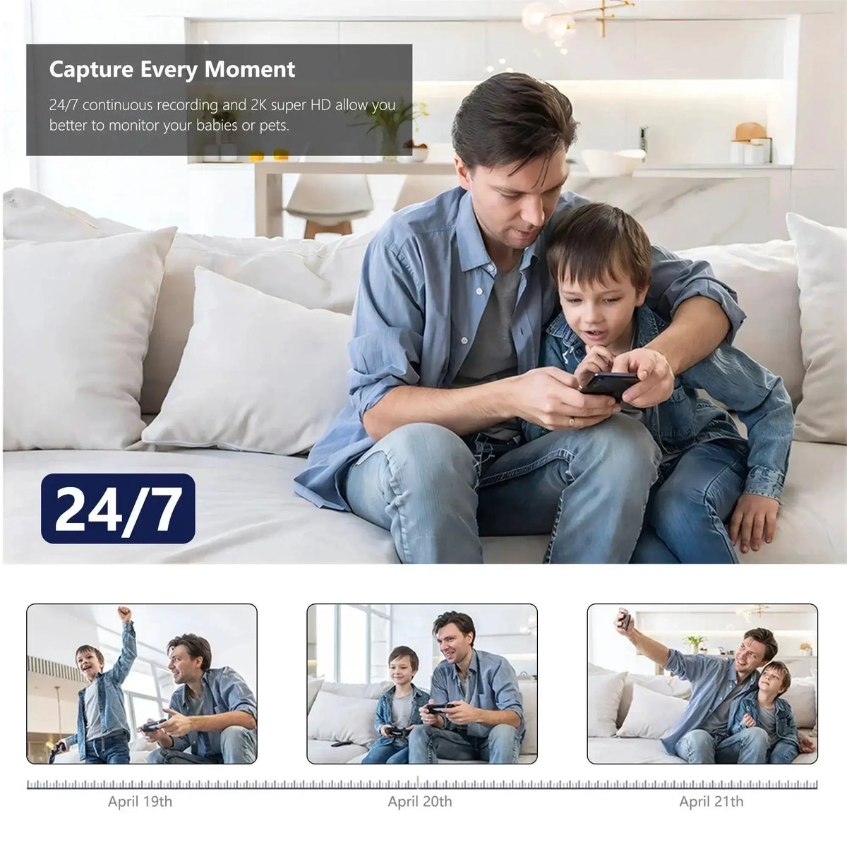 FEISDA 4K AI Smart Wireless Indoor Security Camera