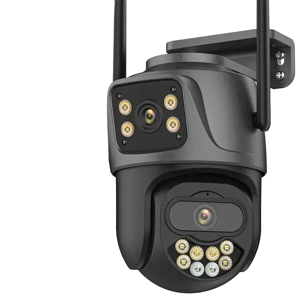 4K Dual Lens Outdoor AI Surveillance Camera Auto Tracking