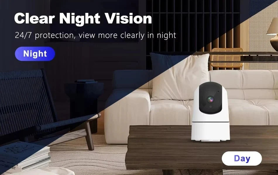 Tuya 5G WiFi IP Camera Indoor 6MP Auto Tracking - Color Night Vision for HomesPro