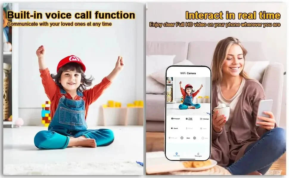 UN6 Ultra Mini 0.9 Inch Camera With Night Vision And Motion Detection For Home