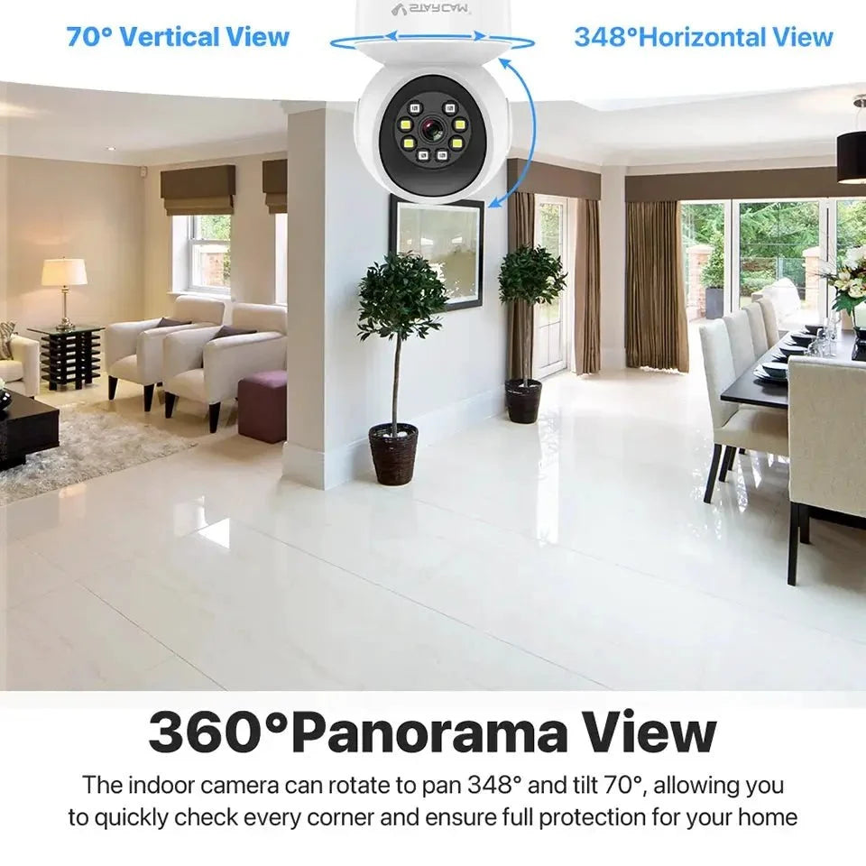 Vstarcam Indoor Security Camera 360 Coverage Night Vision 2 - Way Audio Alerts