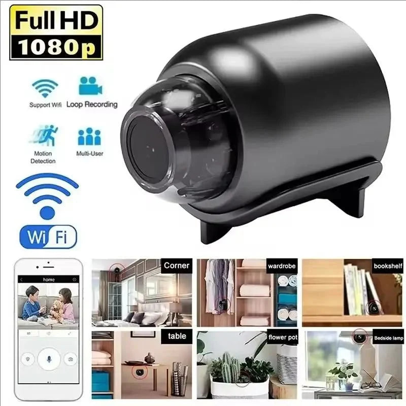 X5 Mini Camera 1080P HD WiFi Night Vision Motion Detection Protect Your Home