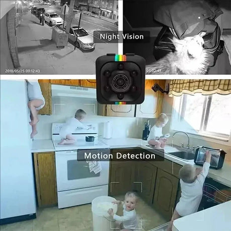 1080P Mini Nanny Cam Recorder Security Camera For Home Office Ideal Monitoring