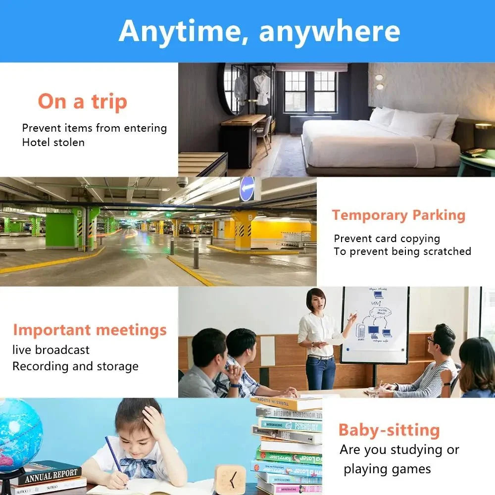 1080P WiFi Camera With Night Vision And Motion Detection For Car And Home Guard