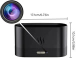 4K Mini WiFi Camera Mist Humidifier IR Night Vision Motion Detection Secure Home