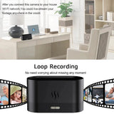 4K Mini WiFi Camera Mist Humidifier IR Night Vision Motion Detection Secure Home