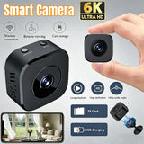 4K Mini WiFi Security Camera With 2 Way Audio Motion Alerts Night Vision