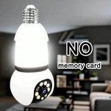 8MP E27 Bulb Camera WiFi Dual Audio Smart Tracking Color Night Vision 10X Zoom