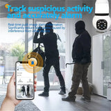8MP E27 Bulb Camera WiFi Dual Audio Smart Tracking Color Night Vision 10X Zoom