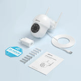 ANRAN 5MP Wired Security Camera With Dual Band WiFi 24x7 IP66 Alexa Compatible - stepyours.com