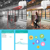 8MP 4K Wireless PTZ Camera AI Auto Tracking Color Night Vision CCTV iCsee - stepyours.com