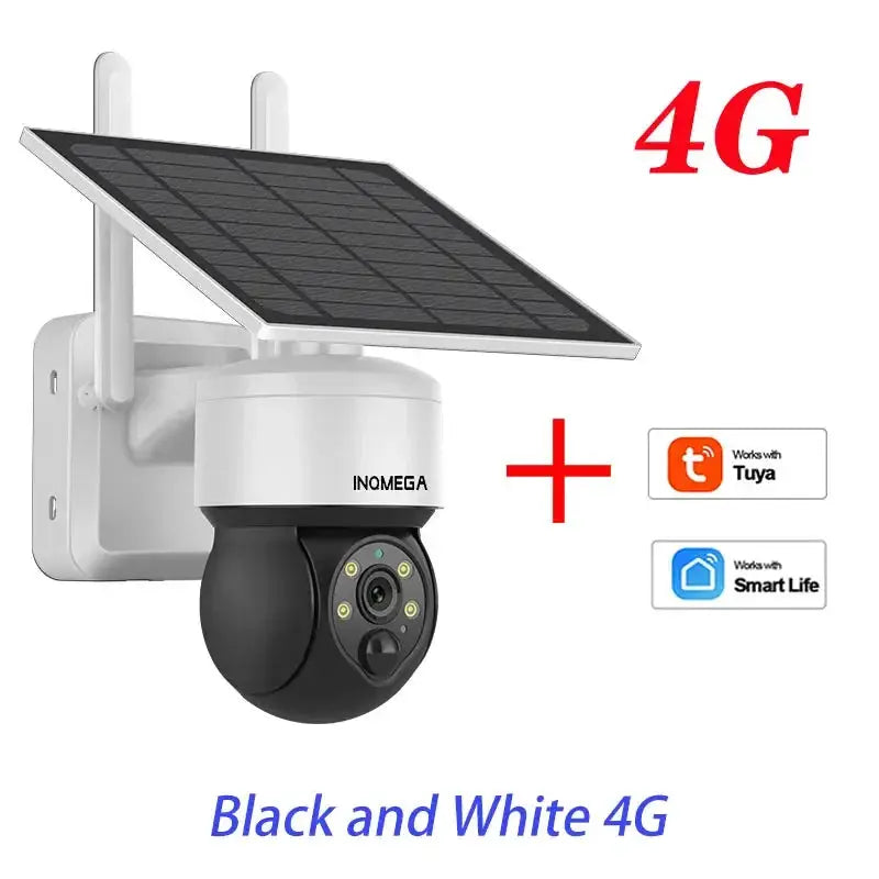 Tuya 3MP Solar Camera Outdoor WiFi Alexa 4G LTE SIM Light
