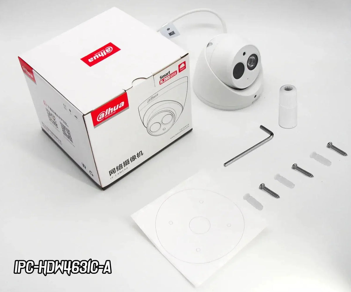 Dahua IPC - HDW4631C - A 6MP PoE Dome IP Camera - Multilingual Firmware, IP67 - stepyours.com