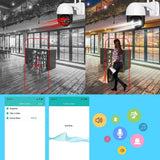 1080P PTZ WiFi IP Camera Outdoor - AI Human Detection 4X Digital Zoom H265 P2P - stepyours.com