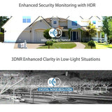SIMICAM 4K 8MP IP Dome Camera PoE ONVIF Night Vision 150ft Audio H265 CCTV NVR - stepyours.com