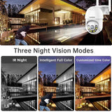 AI Outdoor Security Camera Night Vision And Human Detection