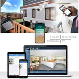 4MP Outdoor WiFi Bullet IP Camera - Weatherproof 1080P Security Hooks - stepyours.com