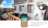 4MP Outdoor WiFi Bullet IP Camera - Weatherproof 1080P Security Hooks - stepyours.com