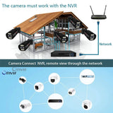 4K 8MP Outdoor Security IP Turret Camera PoE Onvif With Human Detection - stepyours.com