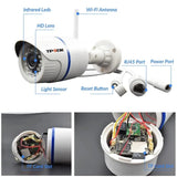 4MP Outdoor WiFi Bullet IP Camera - Weatherproof 1080P Security Hooks - stepyours.com