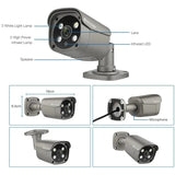 Techage AI PoE 4K Outdoor Security Camera With Two Way Audio For NVR - stepyours.com