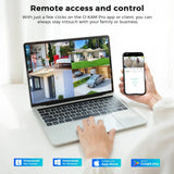 Mini PTZ WiFi Camera 4MP 2K ICsee Surveillance 5X Digital Zoom HD Night Vision - stepyours.com