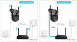 4K 8MP HD WiFi PTZ Camera Outdoor Dual Lens AI Tracking - Tredruns