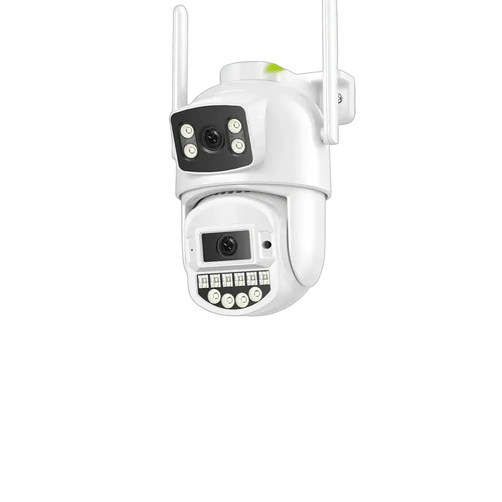 8MP 4K PTZ WiFi Camera - Dual Lens With Dual Screen AI Tracking Surveillance - stepyours.com