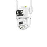 8MP 4K PTZ WiFi Camera - Dual Lens With Dual Screen AI Tracking Surveillance - stepyours.com