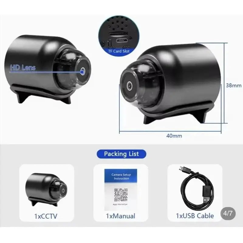 X5 1080P WiFi Night Vision Home Security Camera With Motion Detection - stepyours.com