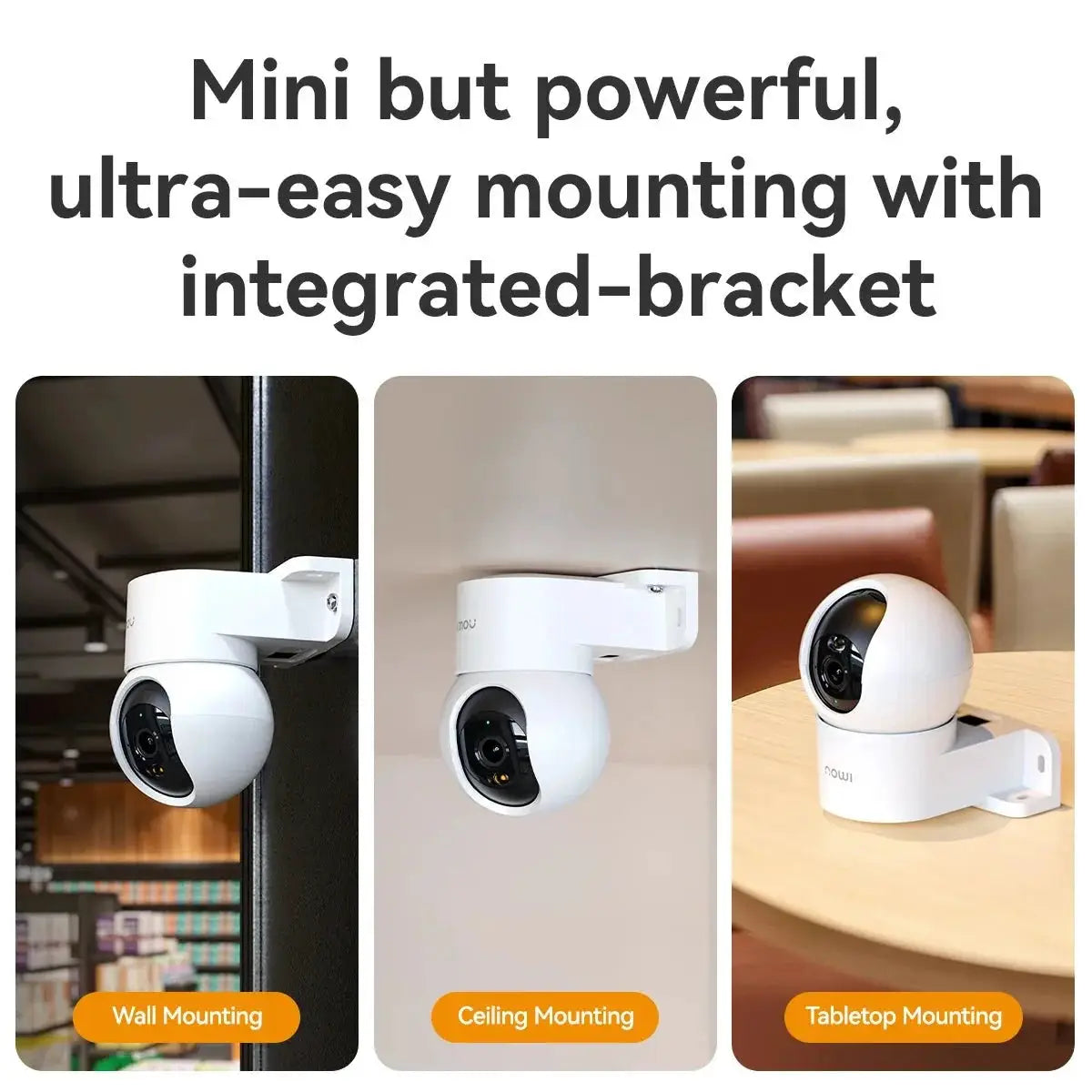 IMOU Ranger Mini 3 to 5 MP IP Camera - 360 Degree Surveillance with AI Detection - stepyours.com