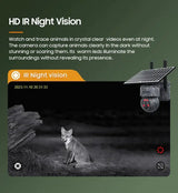 INQMEGA 8MP 4G SIM Card WiFi Solar Camera Outdoor Security