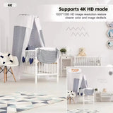 4K HD New Mini WiFi Camera, Supports Remote Viewing, Mobile Detection, Loop Storage, Home Nanny Style DIY Wireless Camera