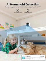 PEGATAH 5MP One - Touch Call Indoor Baby Monitor WiFi Color Night Vision - stepyours.com