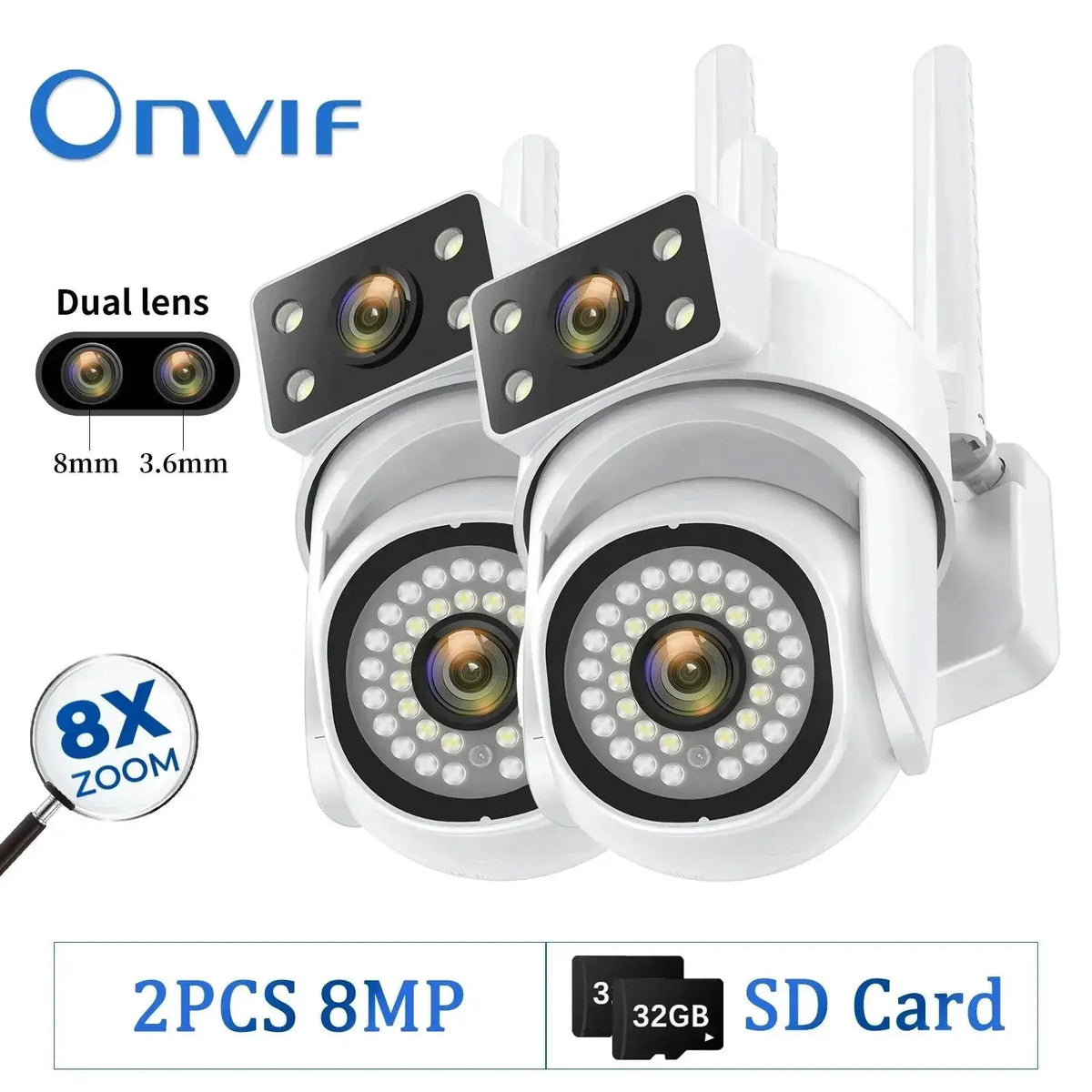 8MP Outdoor WiFi Camera With AI Smart Tracking System