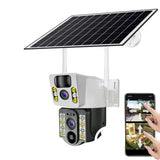 V380 Pro Solar 8MP 4K Wireless Camera - Dual Lens, 4G PIR Night Vision - stepyours.com