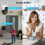 8MP 4K PTZ WiFi Outdoor Camera - Dual Lens AI Tracking for Enhanced Security - stepyours.com