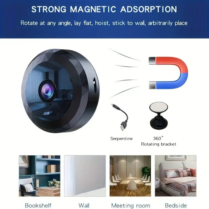 4K Mini WiFi Camera Wireless Security HD Camera Baby Monitor Protection Voice Video Surveillance Night Version Camcorder 2026