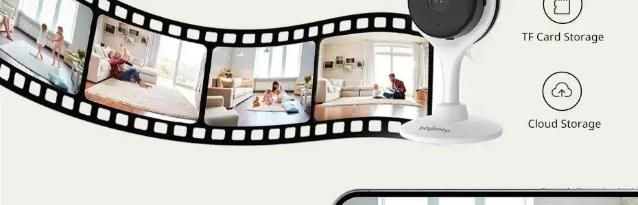BoyKeep 3MP Dual Band WiFi Indoor Home Security Camera K10 Motion Detection - stepyours.com