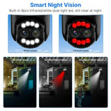 Hiseeu 4K 8MP PTZ WiFi IP Camera With 8X Zoom Night Vision And Smart Detection - stepyours.com