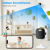 BESDER 5MP Indoor Cube Camera - AI Human Detection And Two - Way Audio - stepyours.com