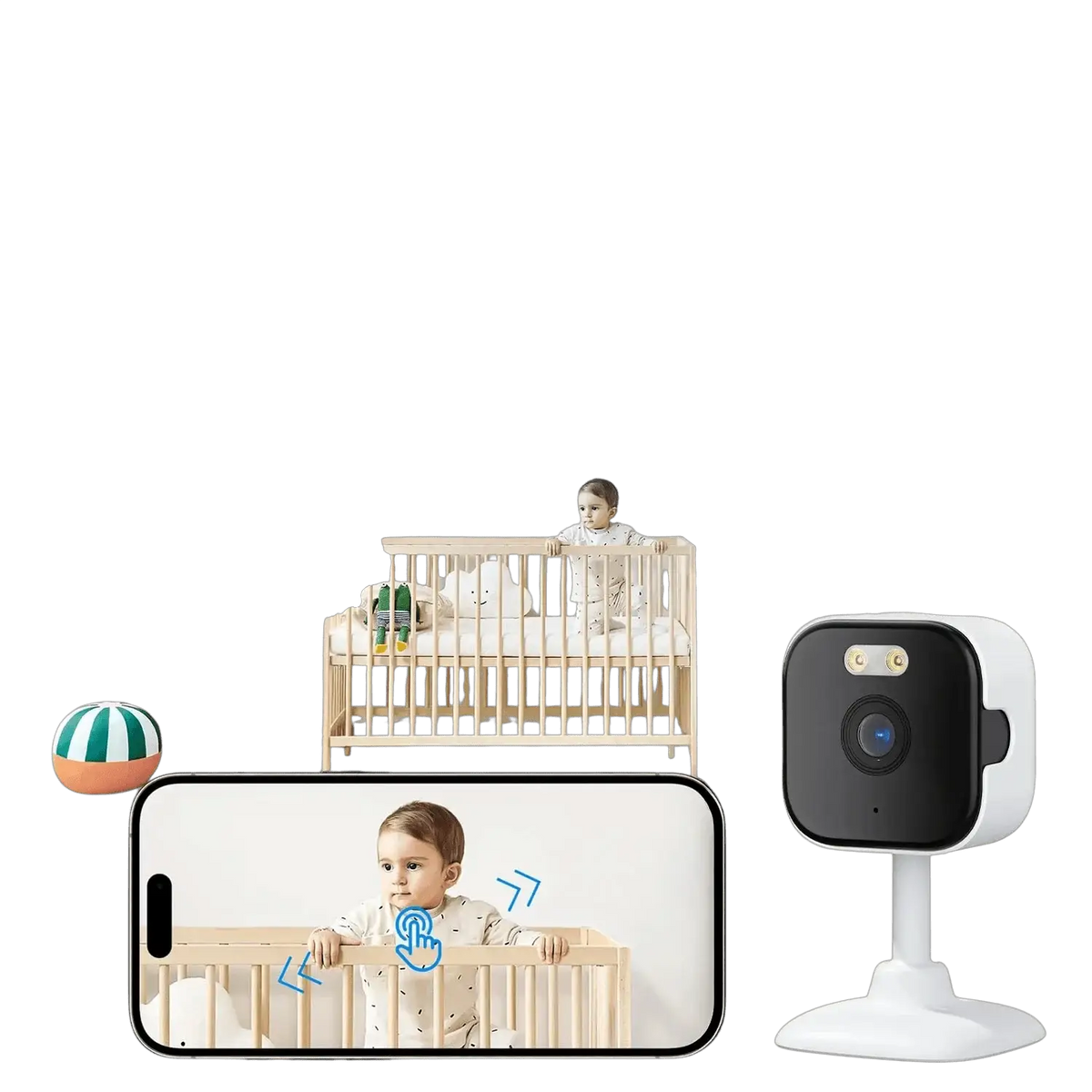 BESDER 5MP Mini Cube Camera - AI Human Detection and Two - Way Audio - stepyours.com