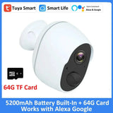 Solar Outdoor Security Camera Rechargeable Battery Alexa