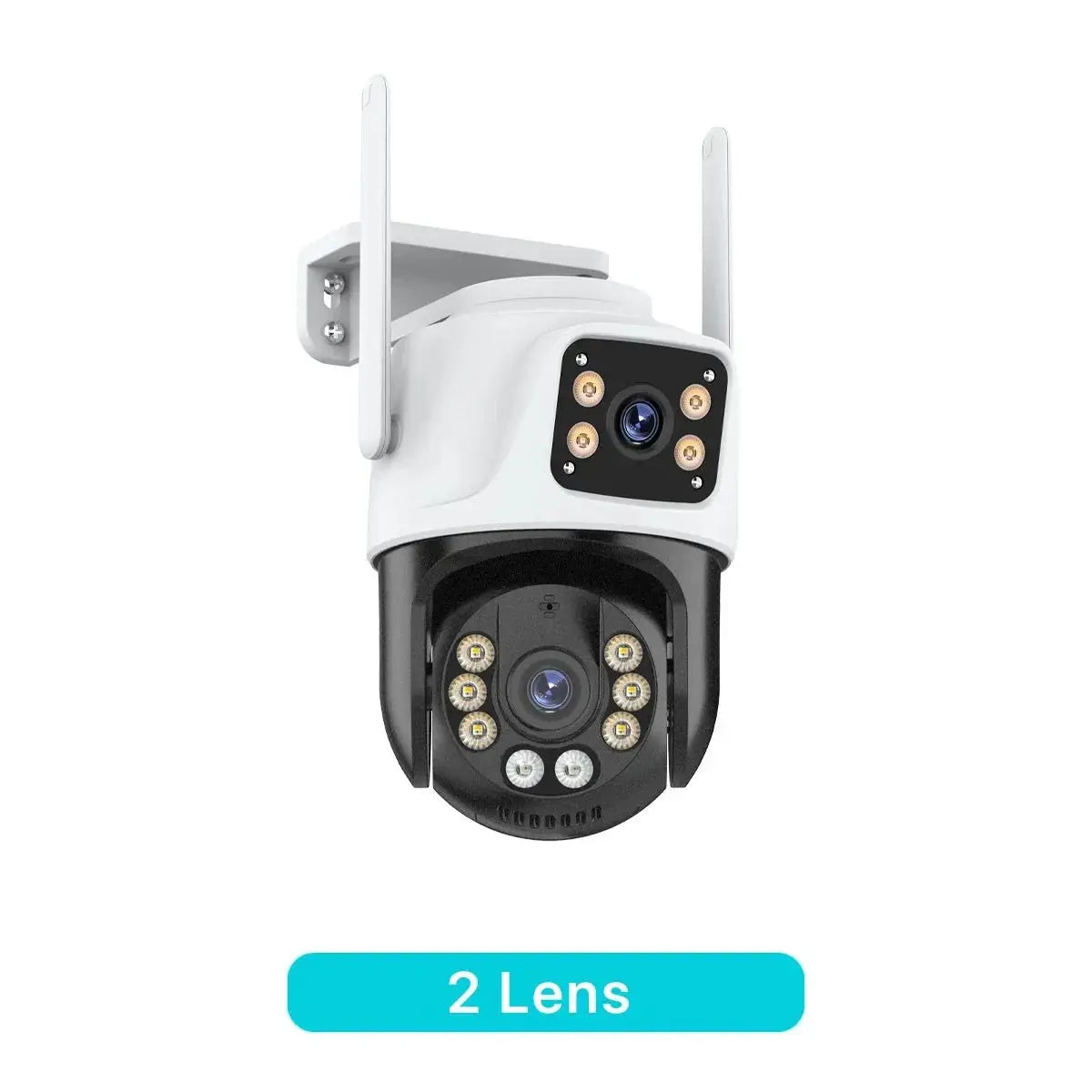 Three Lens PTZ IP Camera Outdoor HD WiFi Security Auto Tracking CCTV Hooks - stepyours.com