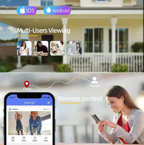 8MP Tuya WiFi PTZ Outdoor Security Camera With AI Auto Tracking Alexa ONVIF - stepyours.com