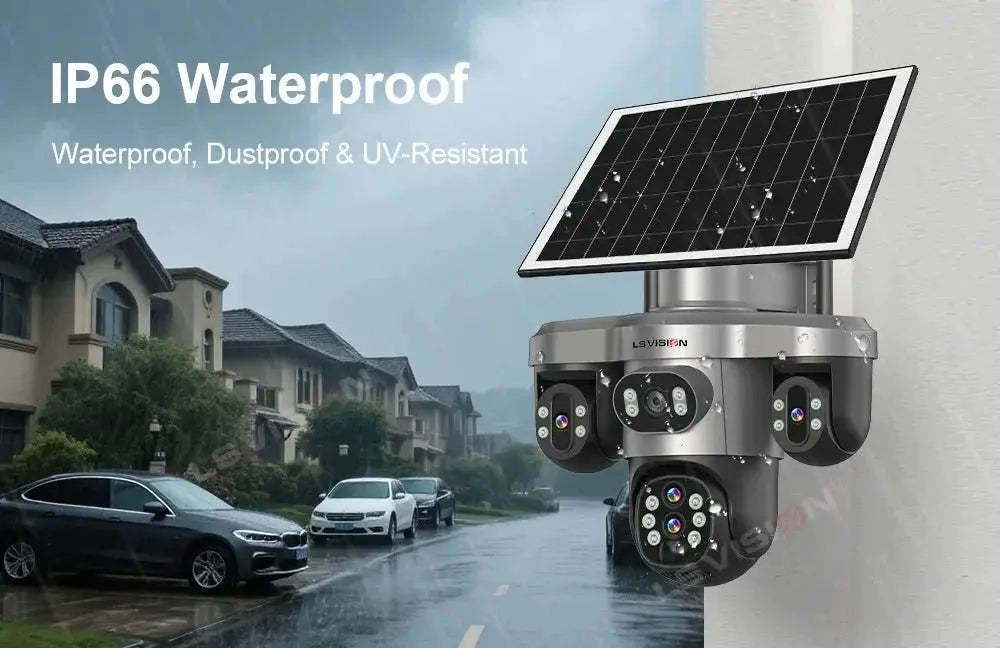 LS Vision 20MP Solar WiFi Surveillance Camera V380 Pro 10X Optical Zoom Outdoor - stepyours.com