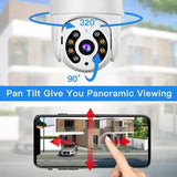DDBROUGEN A8 - 8MP 4K IP Camera Auto Tracking PTZ Outdoor Surveillance - stepyours.com