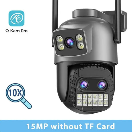 BESDER 15MP WiFi PTZ Outdoor Camera - Dual Screen, 10X Zoom, AI Human Detection - stepyours.com